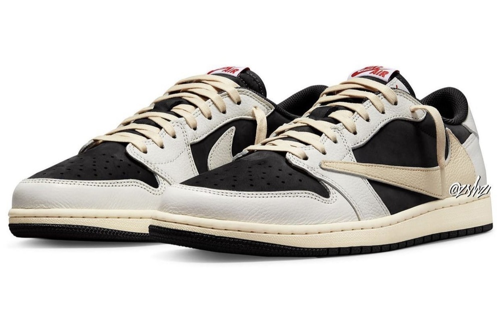 Frauen erhalten einen exklusiven Travis Scott x Air LACE jordan 1 Low „Sail/Black“